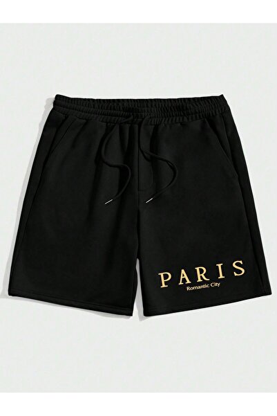 MODARİCH Паризький романтичний комплект для сортування та сортування з чорним принтом на горловині з капюшоном