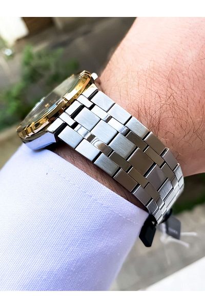Reward Men's Automatic Wristwatch and Bracelet Combination - Original Steel