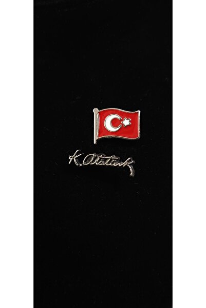 Butenin Atölyesi 29 Ekim Cumhuriyet Bayramı, 2'li Yaka Rozeti, Türk Bayrağı V...