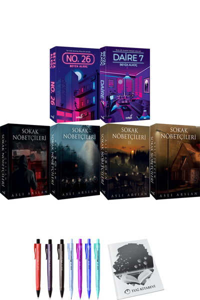 İndigo Kitap No. 26 Daire 7 Beyza Alkoç ve Sokak Nöbetçileri 4lü Set Aslı Ars...
