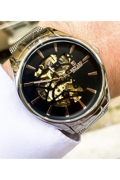 Reward Automatic New Trend Men's Wrist Watch with Bracelet Gift