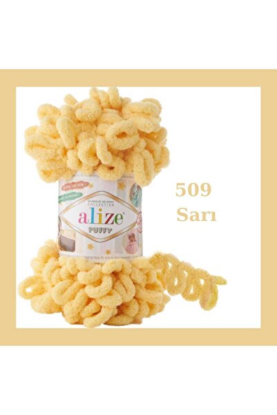 Alize Puffy El Örgü Ipliği Büyük Ilmek (TEKLİ) - 100 Gr. 9 Mt. Parmak Ipi, Battaniye Ipi