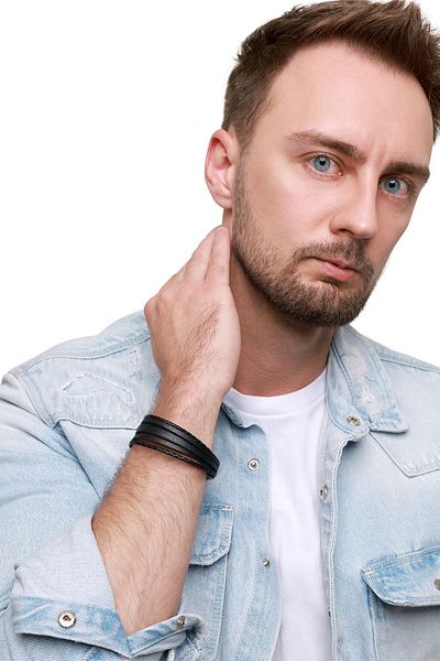 Heideman Herrenarmband Lederarmband Samu casual