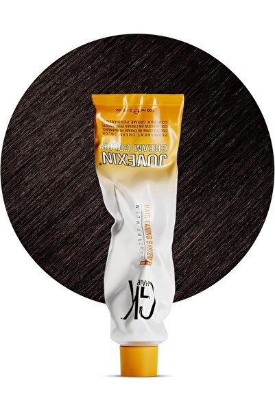 GK HAIR Juvexin Cream Color Gkhair Saç Boyası 100 ml 4.01 Soğuk Yoğun Kahve