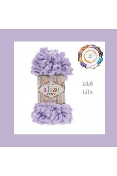 Alize Puffy Hand Knitting Yarn (Single) - 100 Gr9 MtFinger Rope, Slippers Blanket Rope, Scarf Cardigan Rope
