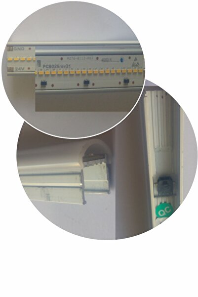 Portatifsan 24v Dc 2 mt Lineer Led Aydınlatma Alüminyum U Profilli 2 metrede ...