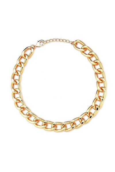 Coquet Accessories Unisex Kalın Zincir Kolye 19G1U24N758