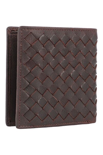 BUGATTI Gewebte Geldbörse Leder 11 cm