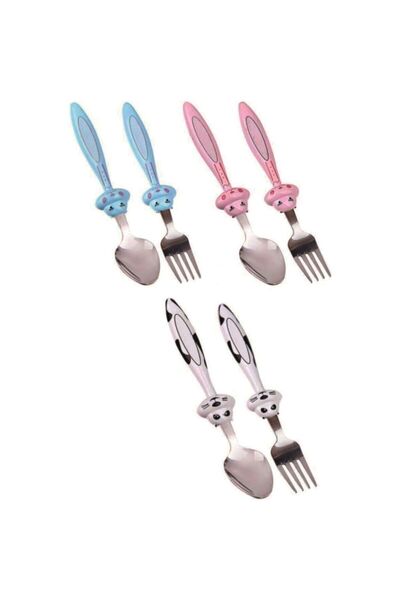 Global Ersat طقم طعام وملعقة من الفولاذ