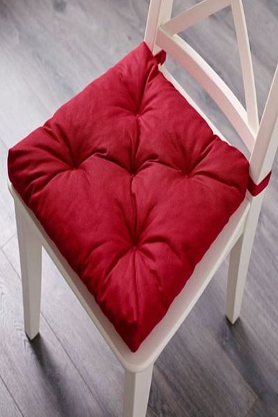 IKEA Chair Cushion Red 40/35x38x7 cm 4 Pieces