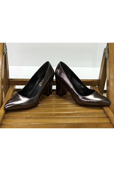 KAFKASLAR 9 Cm. Kalın Topuklu Bayan Stiletto Ayakkabı