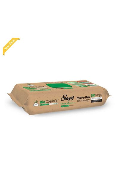 Sleepy 3 XL Tall 50 Pieces of Mop Compatible Towels - Tea Tree - Lime
