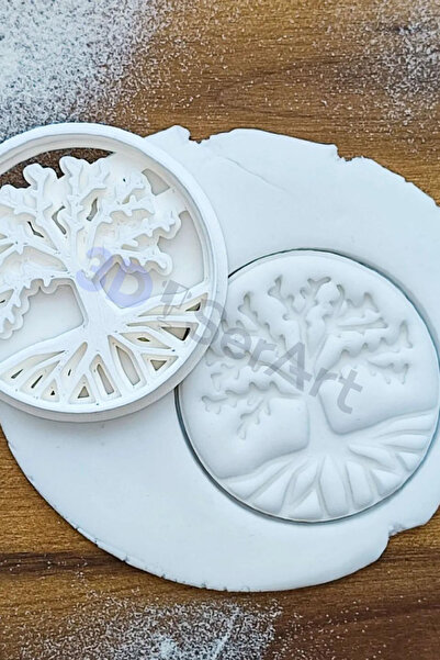 3D SerArt Yaşam Ağacı Kurabiye Kalıbı