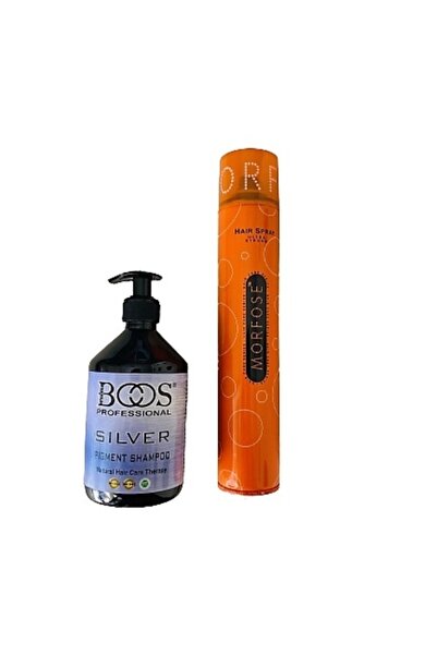 PRO BOOS PROFESSIONAL Sıolver Şampuan 500 Ml + Morfose (turuncu) Saç Spreyi 4...