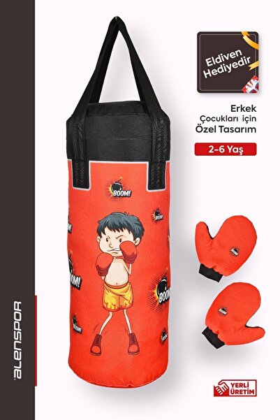 ALEN SPOR Çocuk Boks Torbası - Kırmızı