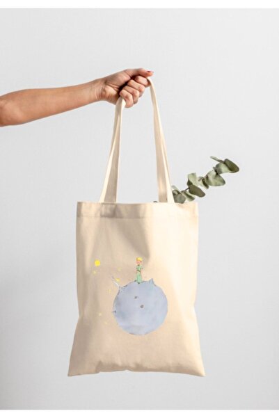 bezçantadünyası حقيبة قماش بنمط الكوكب