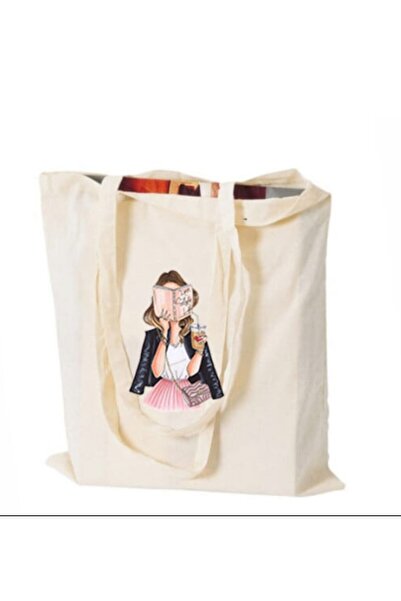 bezçantadünyası Cloth Bag - With Book Image