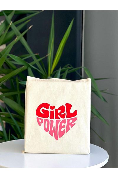 bezçantadünyası Girl Power Raw Shoulder Bag - Cloth Detailed