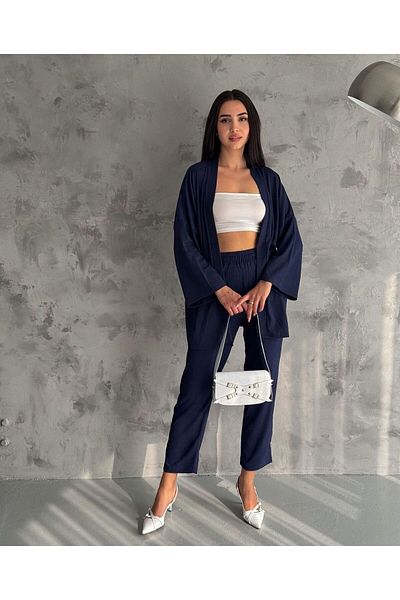 ALLEYTA Jachetă înfășurată cu kimono, pantaloni, damă