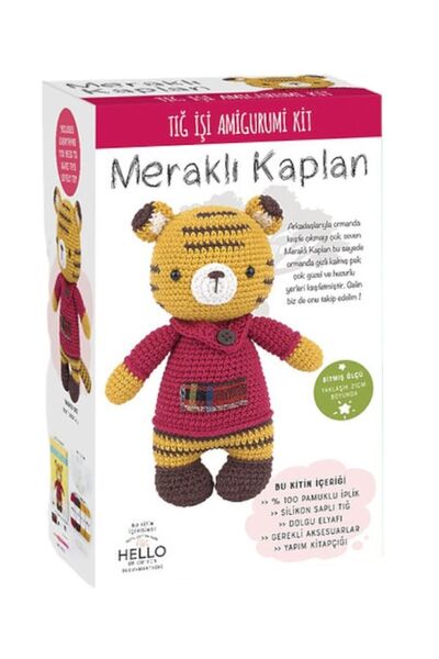 Dmc Meraklı Kaplan Tuva Tığ İşi Amigurumi Kit