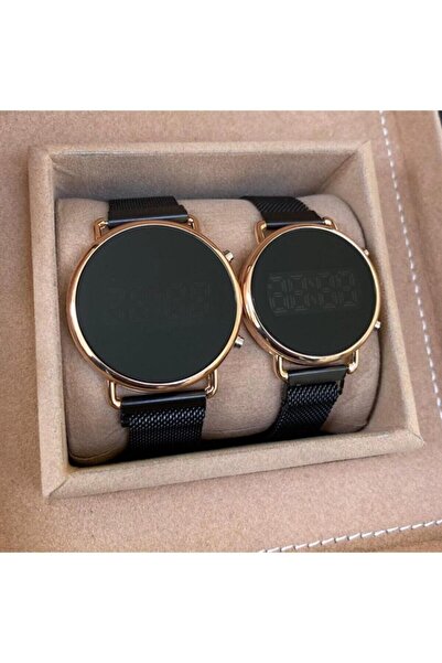 Spectrum Dijital Saat, Led Ekran, Mıknatıs Kordon, Çift Saat, Sevgili Kol Saa...