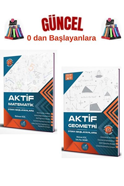 Aktif Öğrenme Yayınları Güncel 0 Dan Başlayanlara Tyt Matematik-TytTyt Geometri Konu Anlatımlı Soru Bankası+Kalemlik