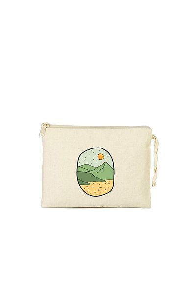 bezçantadünyası Εικονογραφημένο Landscape Clutch - Μολυβοθήκη