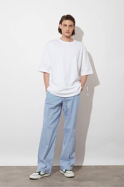 DEEPSENCE Ανδρικό μπλουζάκι με λαιμόκοψη Oversize - Απλό Μαύρο Λευκό, Βαμβακερό, Summer Plain Basic