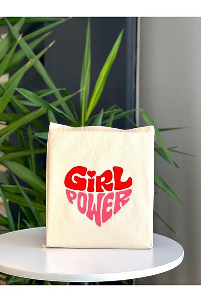 bezçantadünyası Girl Power Raw Shoulder Bag - Cloth Detailed