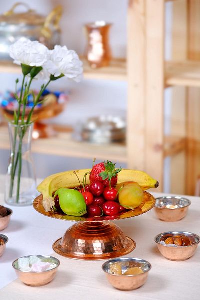 GÜR BAKIR Copper Footed Candy Bowl Treatment
