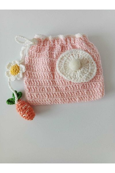 Punch Dükkanı Knitted Handmade Eid Children's Wallet Pocket Money Pouch