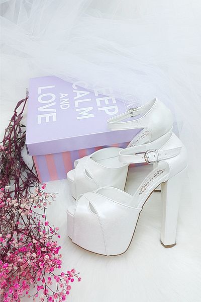 ASLIACAR 15 Santim High Heeled Comfortable Wedding Dress Shoes Aslı Acar