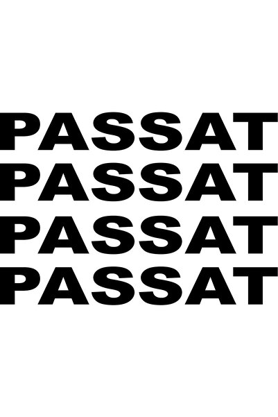 Birim Matbaa PASSAT KAPI KOLU YAZI  OTO STİCKER(10X1,5CM) 4 ADET