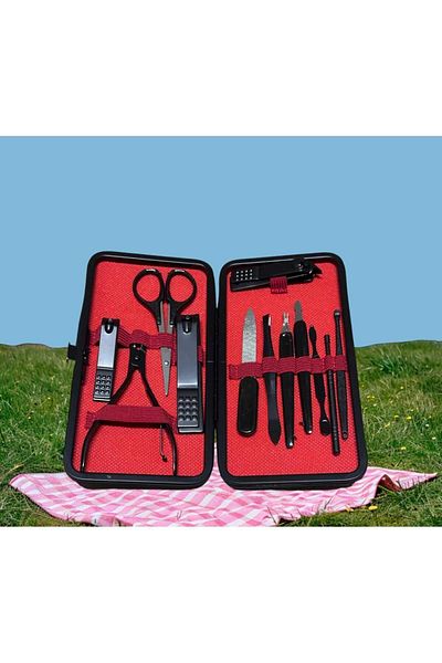 CARNIVAL LAND 13 Piece Professional Manicure Pedicure Set - With Stylish Leather Bag