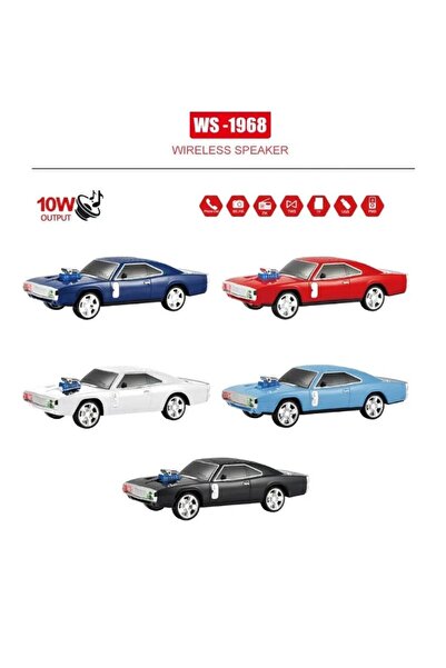 ErginGroup 1968 Model Taşınabilir Klasik Araba Kablosuz Bluetooth Hoparlör Sp...