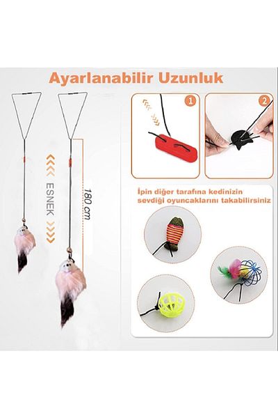 Petish Rattle Cat Toy with Door Frame Hanger