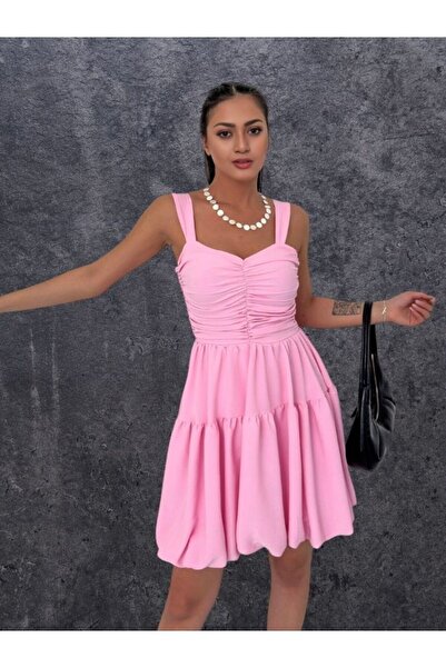 WOMAN VISION Сенді Тканина Міні Жіноче Плаття - Шикарне З Балонною Спідницею,...