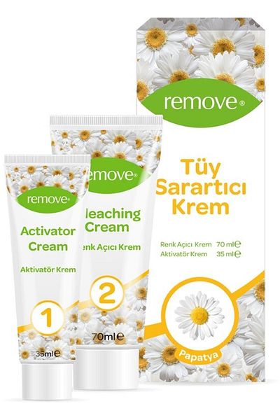 remove Cream Colored Feather Lightener - 70ml + 35ml
