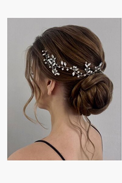 BBA TULLE STORE KRİSTAL YAN MODEL GELİN TACI,GELİN SAÇ AKSESUARI GELİN TACI D...