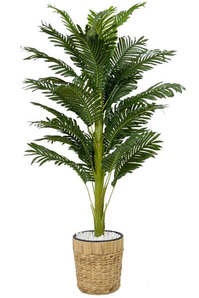 BİÇİÇEK Areka Palmiyesi 140cm Hasır saksıda fejka