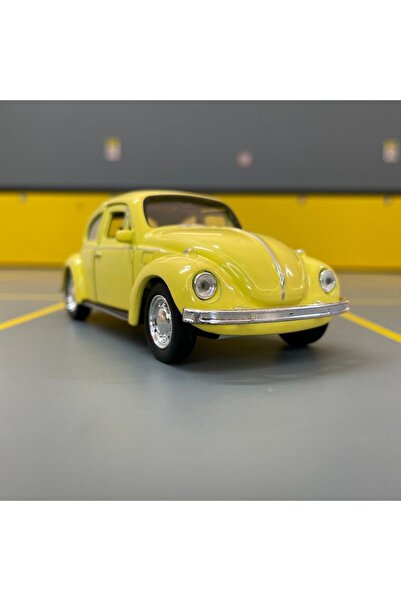 WELLY Volkswagen Beetle 1/36 Ölçek Diecast Metal Model Araba Çek Bırak Araba Oyuncak Araba