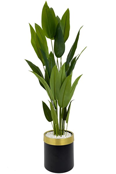 BİÇİÇEK Starliçe 220cm metal siyah gold saksıda