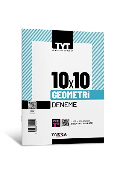 Marka Yayınları 2026 Tyt Geometri 10 Deneme Tamamı Video Çözümlü Marka Komisyon Kitabı 32 Sayfa