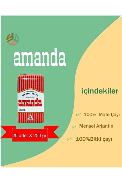 Amanda YERBA MATE 250 GR X 20 Adet "orjınal"