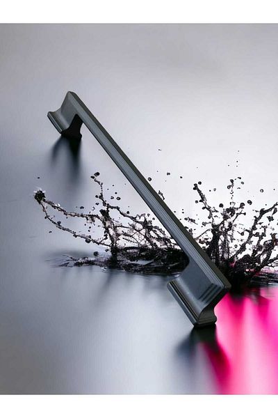 ABER Mâner metalic negru mat de 160 mm și 192 mm - mâner pentru bucătărie și sertar