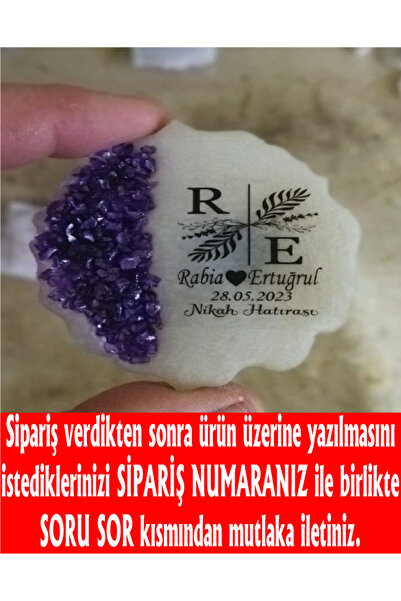 ErenAksesuar Epoksi Magnet 10 Adet Gömme Taşlı Etiketli Mıknatıslı Yuvarlak M...