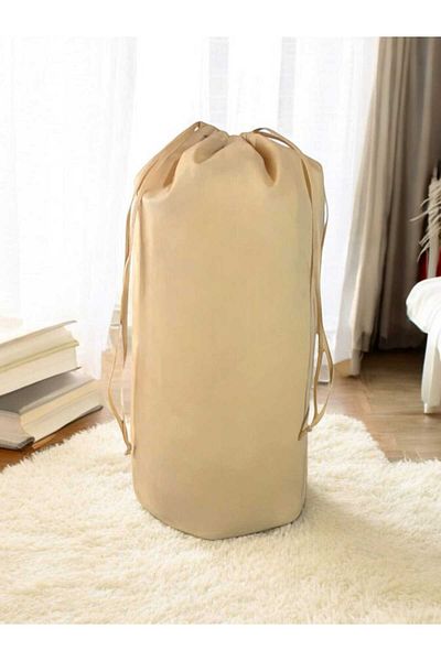 Balkan Room XLarge 86x62 cm Μπεζ τσάντα αποθήκευσης ρούχων με κορδόνι - τσάντα μεταφοράς και πάπλωμα μαξιλαριού