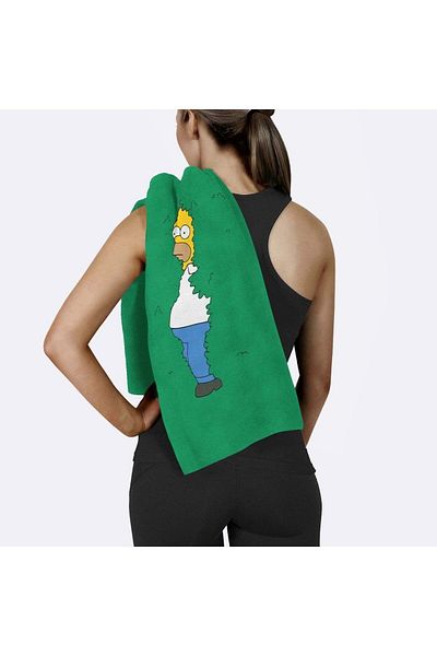 The Lucid Lab Homer Simpson Sports Towel