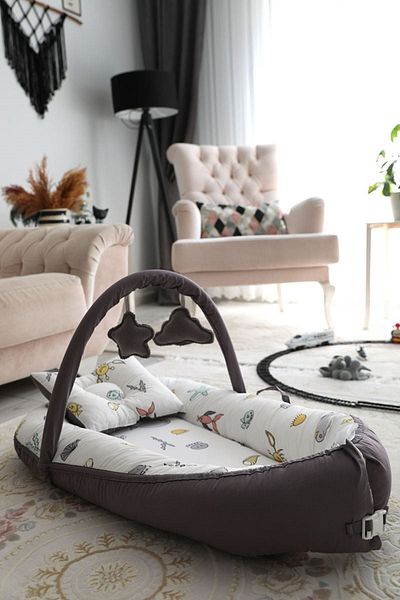 BebeK on For Aquarium Patterned Babynest with Toys