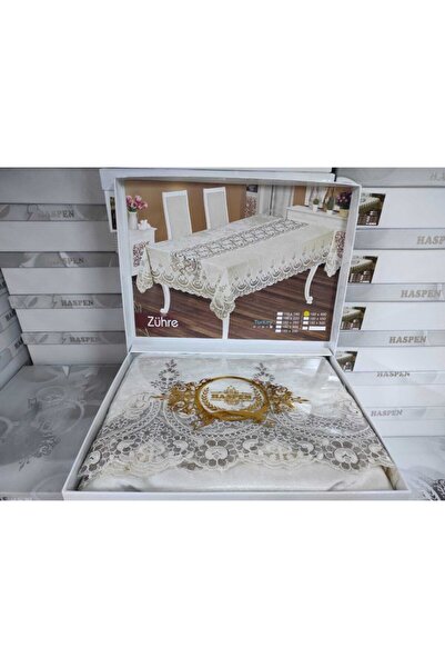 Haspen Zühre Velvet Fabric French Laced Luxury Tablecloth